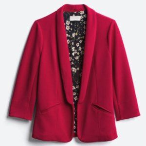 SKIES ARE BLUE HANNAH SCUBA BLAZER IN RED NWT
